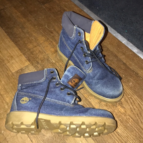 blue jean timberland boots